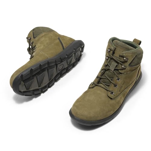 Image of Woodland Men Olive Green Shoes