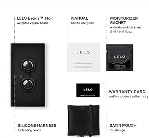 LELO Beads Noir Las bolas chinas de lujo, Matte Black (Negro) (7694)