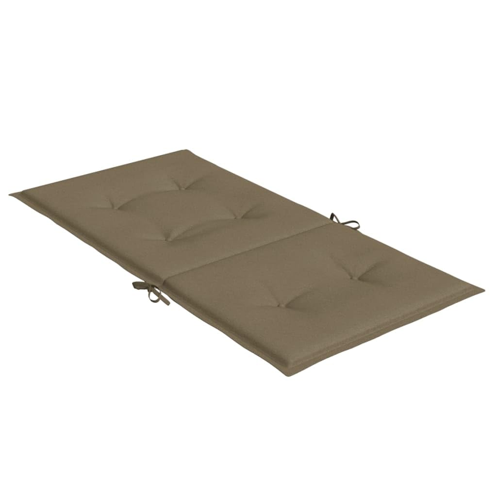 ShGaxin Cojines Silla Respaldo bajo 4 ud Tela Taupe Melange 100x50x4 cm, Cojines para Butacas De Jardin, Cojines Sillas Cocina, Cojines para Sillas De Terraza, Cojin Silla Exterior - 4002470