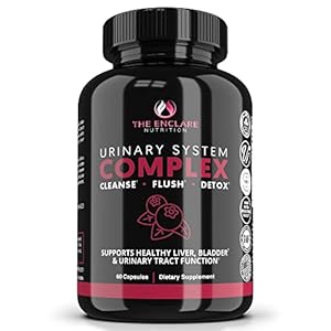 THE ENCLARE NUTRITION D Mannose with Cranberry Pills, Urinary Tract Health UTI Support, Kidney, Bladder, Liver Cleanse, Detox. D-mannose 1000mg Capsules, Cranberry Juice Powder, Dandelion & Hibiscus