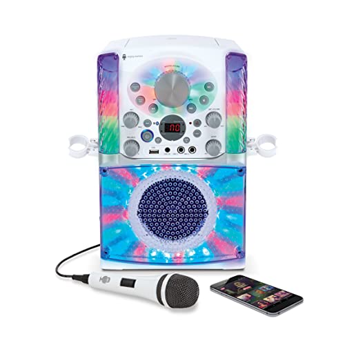 Singing Machine Sml625Btwd Karaoke Machine, Portable Bluetooth Cd+G Karaoke System, White #TOP7