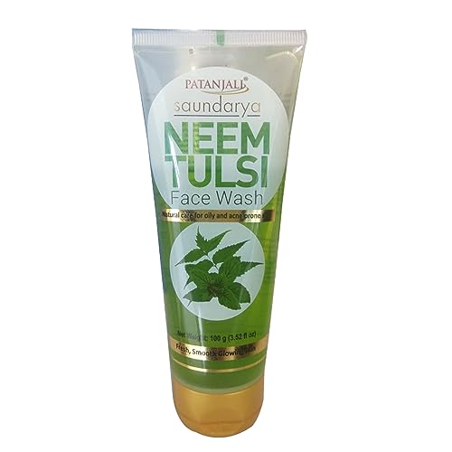 Image of Patanjali Ayurved Limited Saundarya Neem Tulsi Face Wash, 100g