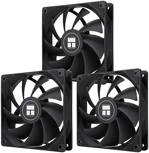 Thermalright TL-C12C-S X3 CPU Fan 120mm ARGB Case Cooler Fan, 4pin PWM Silent Computer with S-FDB Bearing Included, up to 1550RPM Cooling Fan(3 Quantities) (TL-C12C X3)