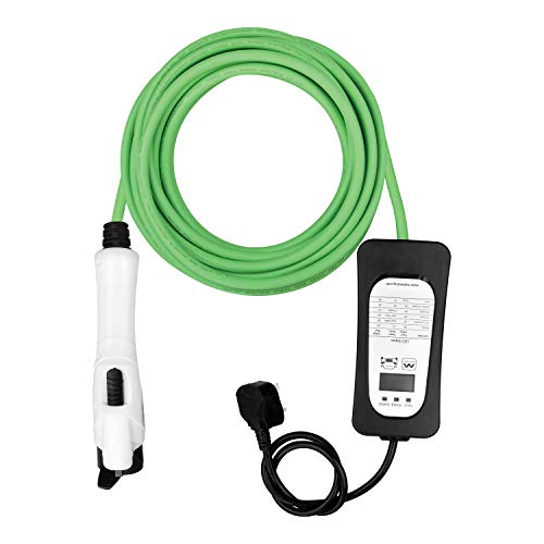 Masterplug Chargepoint Home EV Charging Cable, Type 1, 10 Metre, Mode 2, 3-Pin Plug