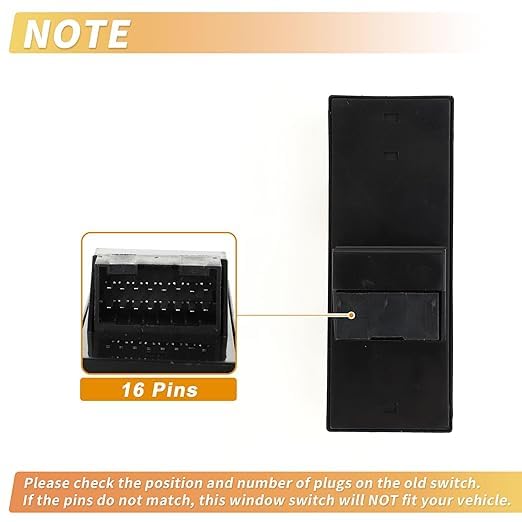 Front Right Driver Side Power Window Switch Window Control Switch for Suzuki APV 2004-2007 Black