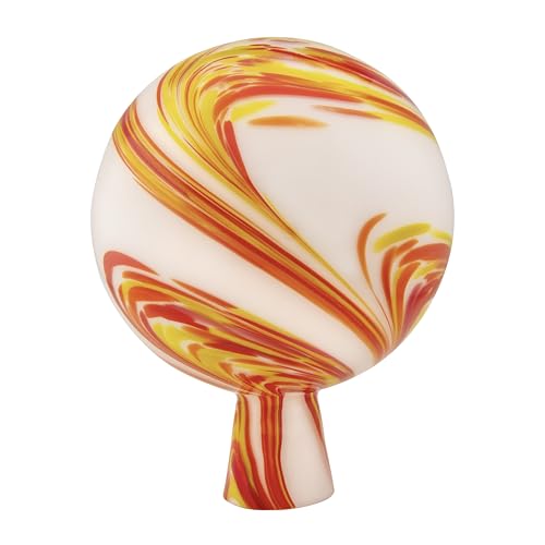 Windhager Boule de Jardin Multicolore Rouge - Ø 15 cm - Boule de Rose en Verre de Jardin, Décoratif