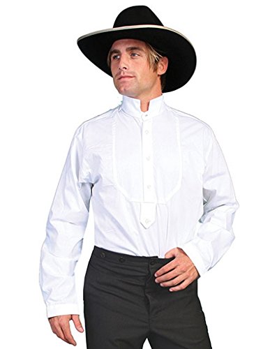 Scully Rangewear Men's Rangewear High Collar Bib Front Shirt White X-Large