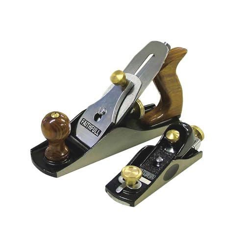 Faithfull Hobelset Nr. 4 & Nr. 6012 in Holzbox – Präzisionsgefertigte Handhobel aus Gusseisen zum Glätten, Trimmen, für Hirnholzarbeiten und allgemeine Holzbearbeitung