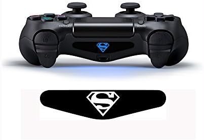 CloudSmart PS4 Controller Light Bar Decals Stickers Qty 2 PS4 Logo - Superman