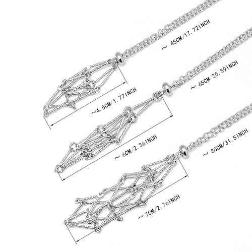 Collier pour les femmes avec support de cristal cage interchangeable - 5