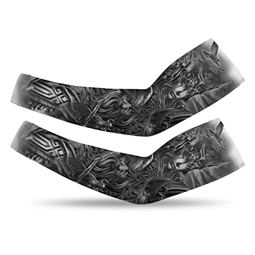 Manchons de protection solaire UV tatouage temporaire Viking Odin