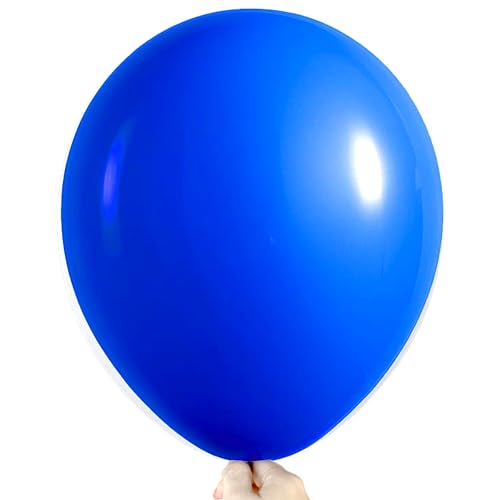 Image of Firomi Royal Blue Balloons 18-inch 12 Pack Large Thicken (with 1 Ribbon)