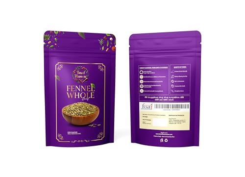 Image of Forest Flavours Fennel Seeds (Saunf) Whole | Premium Organic Saunf with Fresh Aroma & Rich Flavor | Natural Fennel for Cooking, Mukhwas, Tea, Pickles & Digestion (250 g)