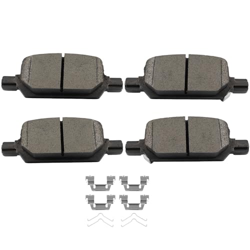 Image of SCITOO D2370-9599 Disc Brake Pads Sets Rear Ceramic Brake Pads w /Hardware