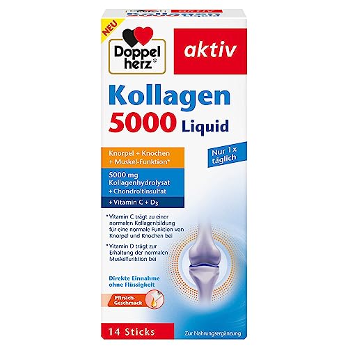 Doppelherz Kollagen 5000 Liquid Knorpel + Knochen + Muskel-Funktion – Vitamin...