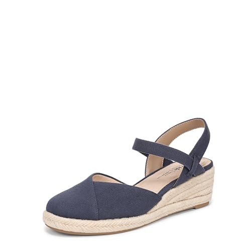 LifeStride Women's Pilar Espadrille Wedge Sandal Lux Navy 7.5 W