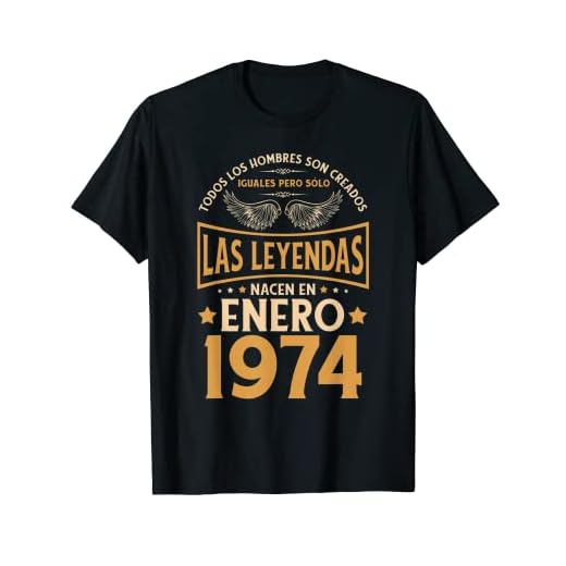 Cumpleaños Hombre Regalos Las Leyendas Enero 1974 Camiseta