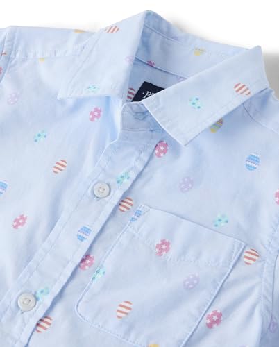 Image of The Children's Place boys Short Sleeve Button Up Shirt
