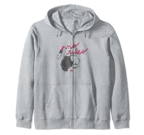 Sweat à Capuche Disney Cruella No Rules Lipstick Zip au Style Rebelle
