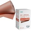 Red Rosin Masking Paper 36" x 166', Pack of 4-66 lb Thickness Floor Covering for Painting - Construction Floor Protection Paper - Painters Paper Roll - Temporary Floor Protection by IDL Packaging