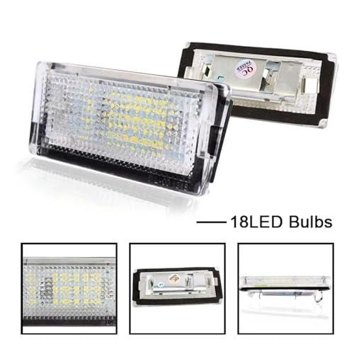Luces matrícula LED E46 1998-2005 bombilla blanca SMD 12V plafón antierror 5