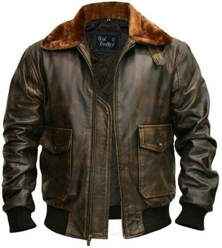 Top Gun 2 Tom Cruise A 2 Flight Bomber Aviator Brown Distressed Leather Jacket