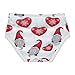 Joisal Florals Toddler Girls Underwear Cotton Panties for Girl Cute Christmas Gnomes Briefs Undies Kids 6-7 Years