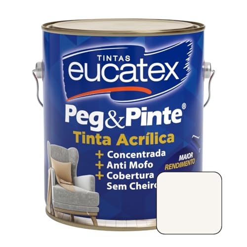 Latex Acrlico Fosco 3,6 litros Peg Pinte Eucatex