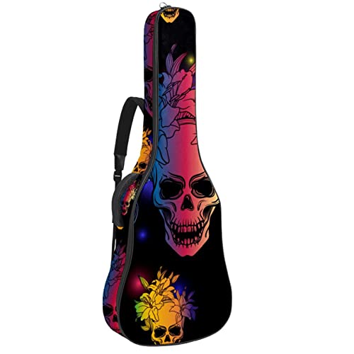 Housse de transport étanche pour guitare avec bandoulière réglable et fond de crâne antique, Multicolore 08, 42.9×16.9×4… - Les Beatles, Paul McCartney, John Lennon, RIngo Starr, George Harrison Housse de transport étanche pour guitare avec bandoulière réglable et fond de crâne antique, Multicolore 08, 42.9x16.9x4…
