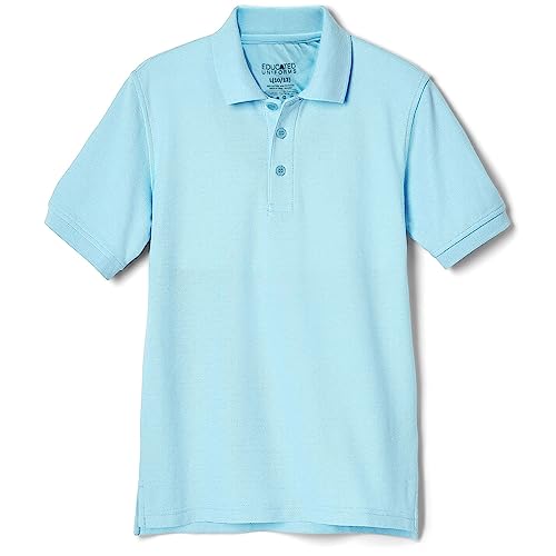 Boys 2T-20 Short Sleeve Pique Polo Uniform Shirt