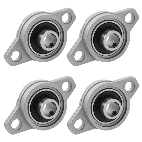 4 Pièces Paliers a Semelle Roulements à Bride Rhombique Bloc D'oreiller Roulements a Billes Bride Roulement (10mm Diamètre Intérieur)