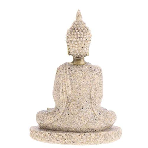 Statue de Bouddha en grès pour décoration maison moderne - 2