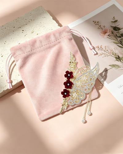 Pinza Mariposa de Metal KRLBZER para Mujeres, Accesorio Elegante para Uso Diario miniatura 7