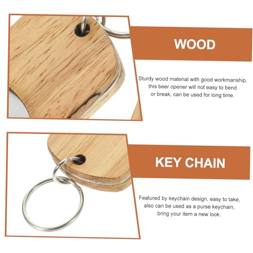 Porte clés ouvre bouteille bois pour ne plus chercher de décapsuleur - 3