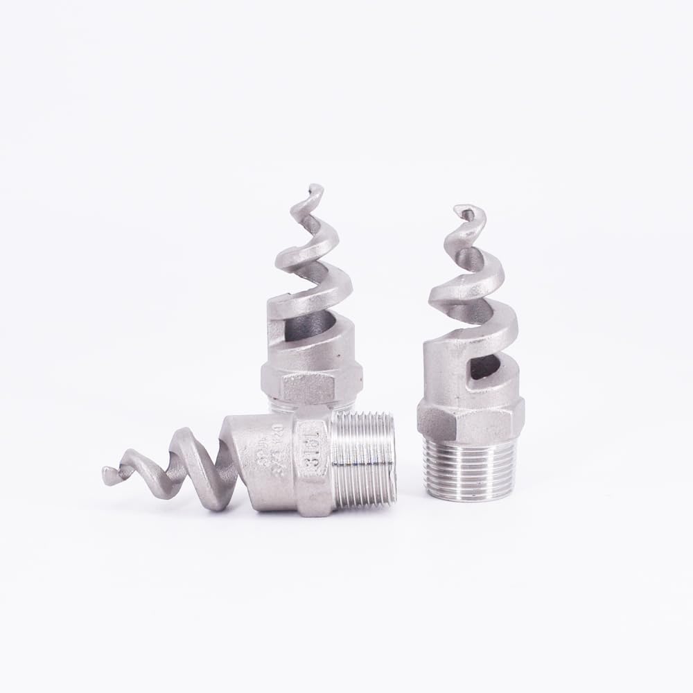 1/4" 3/8" 1/2" 3/4" 1" - 2" BSPT Male Spiral Cone Atomization Misting Spray Nozzle Sprinkler 304 Stainless Steel Home Garden(Polishing,SUS 304_2")