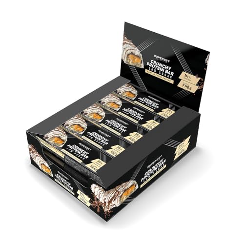 Superset Nutrition | Crunchy Protein Bar (15 x 64 g) | Eiwitrepen | Heerlijke eiwitrepen en weinig suiker