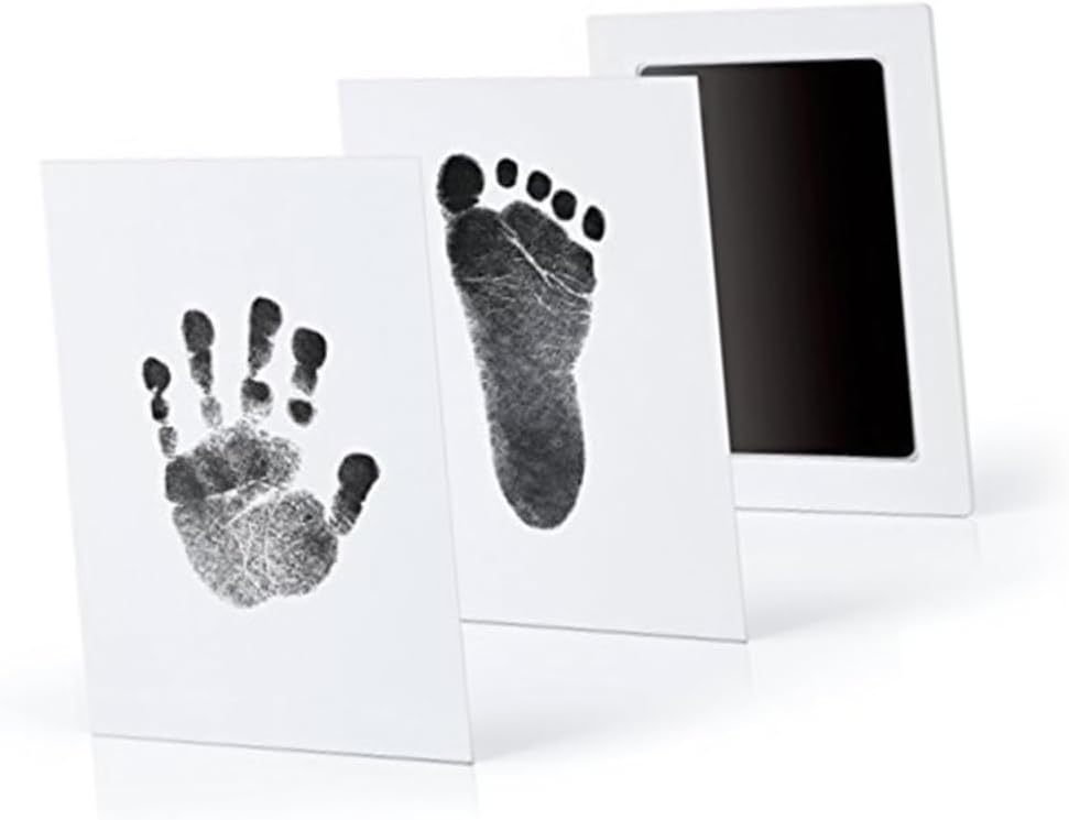 GALPADA Hand and Foot Print Photo Frame Handprint and Footprint Frame Footprint Frame Footprint Kit Photo Frames Handprint Kit Wooden