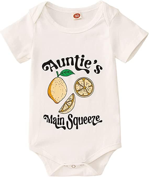 Ritatte Mameluco para bebé recién nacido, niña, niño, tías divertidas para apretar, unisex, ropa de hongos limón de 0 a 12 meses