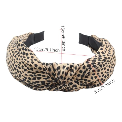 Women Headbands Leopard Print Tiny Dot Pure Hair Bands Adult Headbands Elastic Hair Accessories For Women And Girls (UP) - Image 2