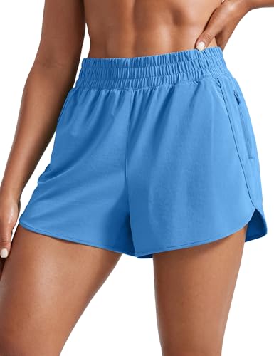 CRZ YOGA Dolphin Athletic Shorts 3" - High Waisted Quick