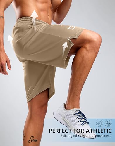 Image of G Gradual Men's Athletic Workout Shorts with Pockets 5 inch /7 inch /9 inch Lightweight Quick Dry Gym Basketball Running Shorts for Men