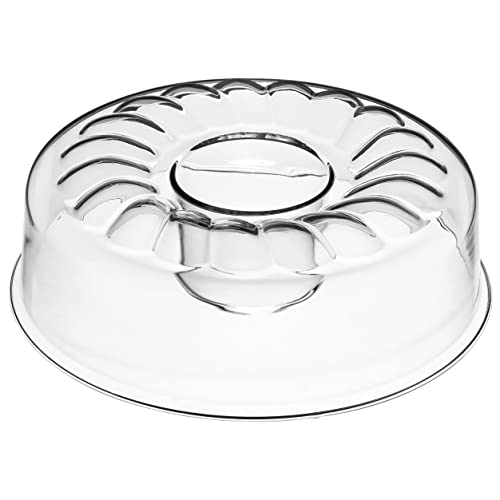 Image of SIMAX Clear Glass Shallow (4.75 inch) Bundt Pan | Heat, Cold, and Shock Proof, Holds 2.1 Quarts (8.4 Cups), Made in Europe
