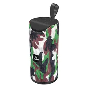 TP TROOPS Best Buy Ultra DJ Sound Blast Speaker Portable Best Bluetooth Speaker with Super deep Bass Wireless Rechargeable dj Sound Bluetooth Speaker Support TF/USB/Pen Drive/AUX Slot (Army) (Green)