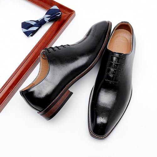 Men's Business Formal Leather England Style Oxford Shoes Classic Fashion Comfortable Non-Slip Pointed Toe Formal Dress Shoes2