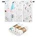 LEADSTAR Puckdecke, 3er Baby Musselin Pucktücher Pucktuch Swaddle Decke Tücher, 120x120 cm Baby Bambus Baumwolle Wickeltuch Badetuch Spucktücher Swaddle Wrap für Neugeborene Junge und Mädchen