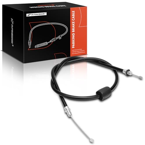 A-Premium Front Side Parking Brake Cable Assembly Compatible with Ford, Lincoln, Mercury Models: Crown Victoria 2003-2011, Town Car 2003-2011, Grand Marquis 2003-2011, Marauder 2003-2004