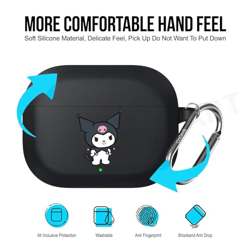 Image of Soft Silicone Case Cover Compatible for (2025) -Kuromi