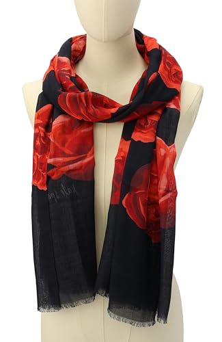 kate spade new york Women's Charming Rose Viscose Oblong Scarf, Stylish & Lightweight Fashion Accessory3
