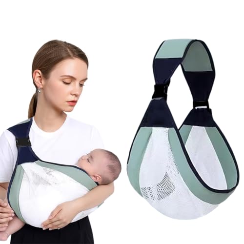 Umllpet Portabebés, portabebés lateral, portabebés recién nacidos, portabebés laterales, hombro ajustable, correa multifuncional para bebés de 0 a 36 meses, niños pequeños de hasta 20 kg