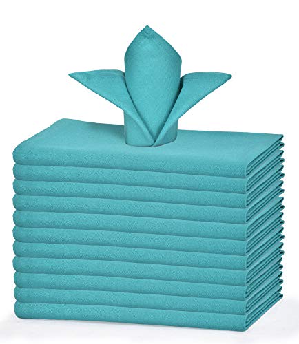 GLAMBURG Cotton Dinner Napkins Set of 12, Cloth Dinner Napkins 18x18, Soft